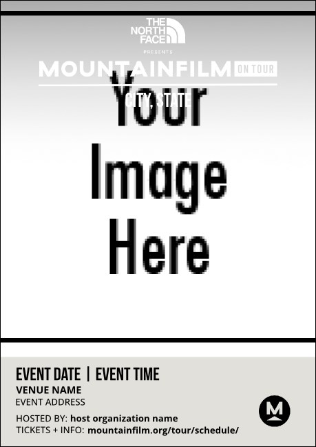 Mountainfilm White Text Image Postcard Product Front