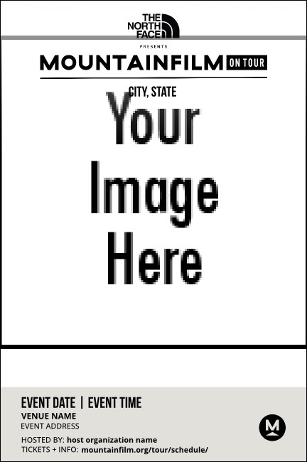Mountainfilm Black Text Image Poster Product Front
